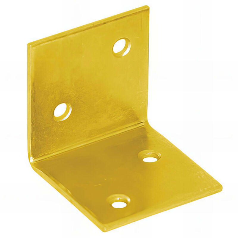 Fixtout - querre large galvanisée jaune - 40 x 40 x 40 x 1,5 mm
