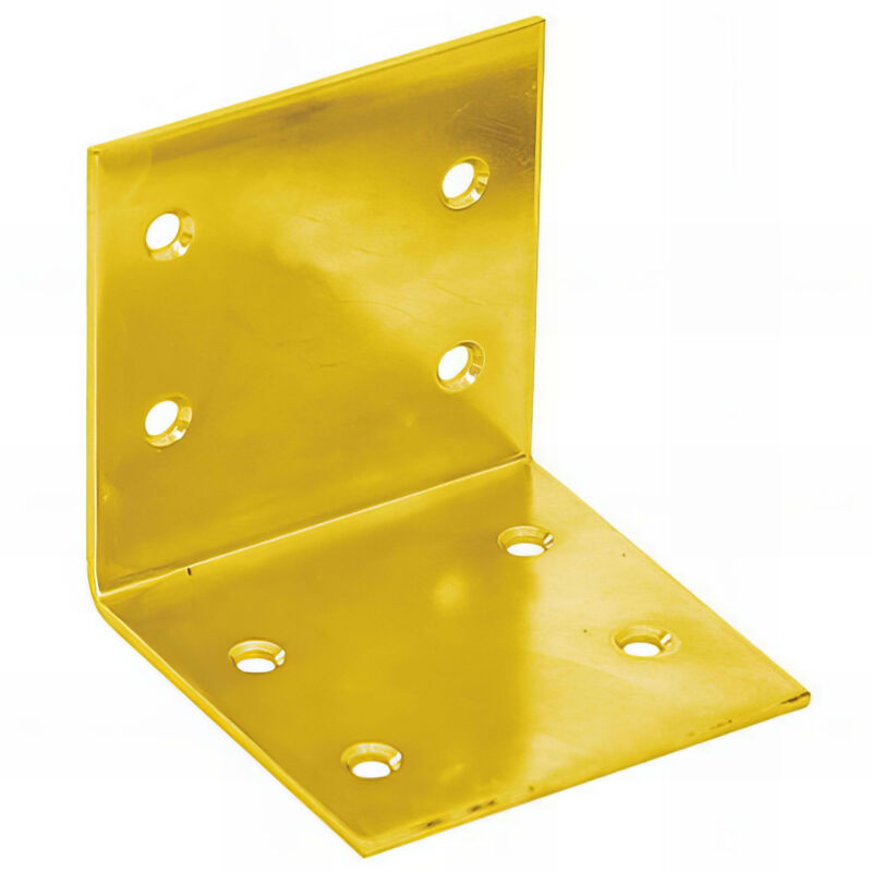 Fixtout - querre large galvanisée jaune - 60 x 60 x 60 x 2,0 mm