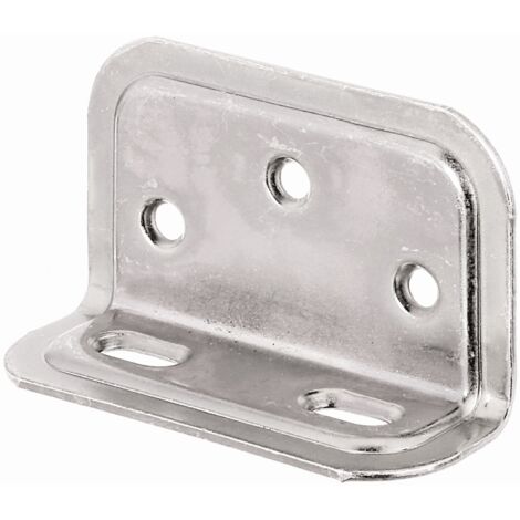 Équerre large gaufrée en acier galvanisé – 70 x 40 x 25 mm – pour assemblages robustes – Marque Alberts
