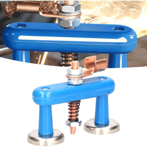 Équerre magnétique de soudage professionnelle, 36mm, couleur bleu, avec support, 225g, facile à utiliser et durable