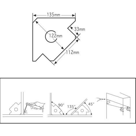 Equerre magnétique grande épaisseur 20 mm DRAKKAR EQUIPEMENT - 05774