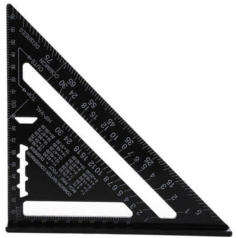 Equerre Menuisier Multifonctions, Triangle Métal Aluminium Règle Équerre Trusquin Guide Raporteur Angle 45 90 Degres/Outillage Charpentier/Outil Traçage Guidage Menuiserie Bois