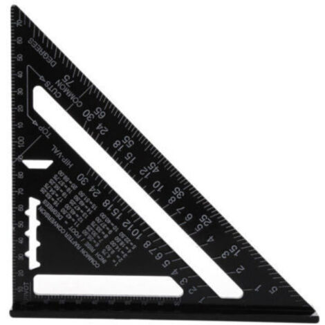 Equerre Menuisier Multifonctions, Triangle Métal Aluminium Règle Équerre Trusquin Guide Raporteur Angle 45 90 Degres/Outillage Charpentier/Outil Traçage Guidage Menuiserie Bois