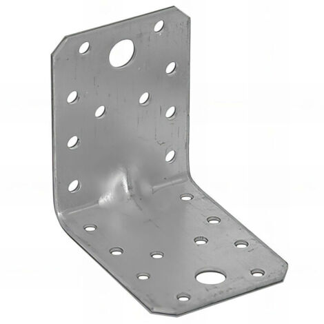 Équerre métallique renforcée galvanisée 70 x 70 x 55 mm épaisseur 2,0 mm – angle de fixation robuste pour charpente et menuiserie