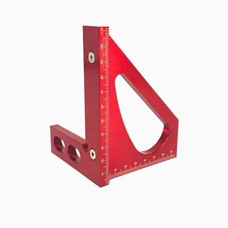 Équerre Multifonction 90° en Aluminium – Règle de Traçage et de Mesure pour Menuiserie
