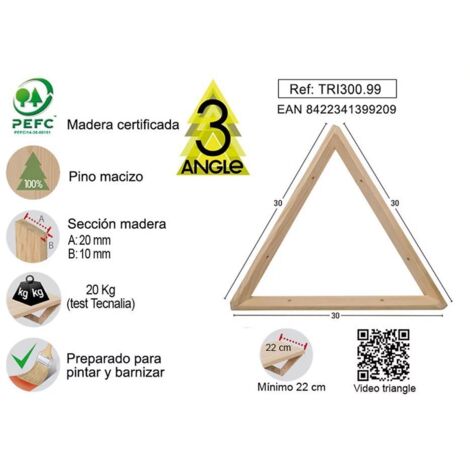 Equerre Multiposition Triangle 30cm