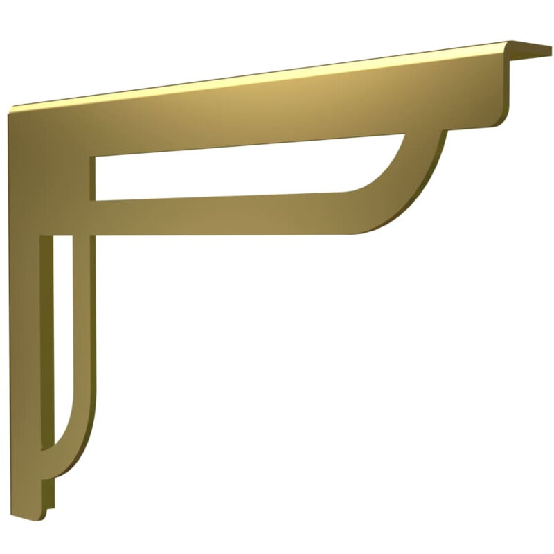 Querre murale Gatsby métal doré - Lot de 2