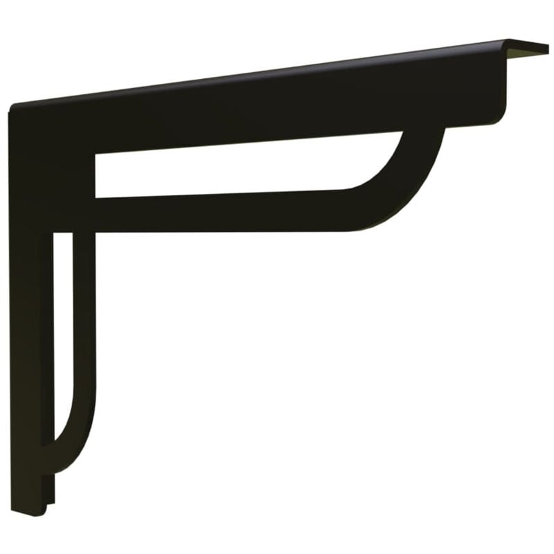 Querre murale Gatsby métal noir - Lot de 2