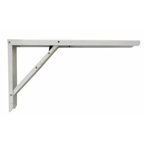 équerre Murale Pliante Blanche Gain De Place Et Robustesse Pour Tablettes - Fepre