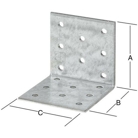 Equerre perforée 80X80X80 galvanisé.. CE