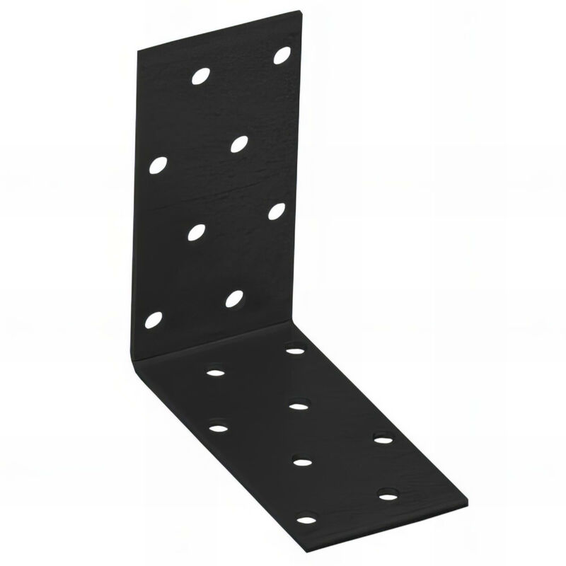 Querre perforée noire - 80 x 80 x 40 x 2,0 mm