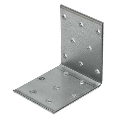 Equerre perforée simple zinguée - 50 X 50 X 40 X 2