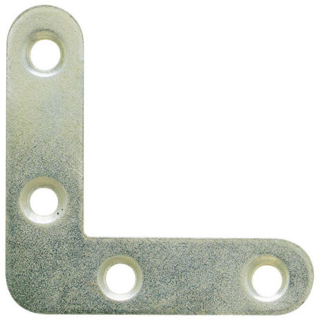 Equerre plate bout rond s 16 x 1,5 80 x 80