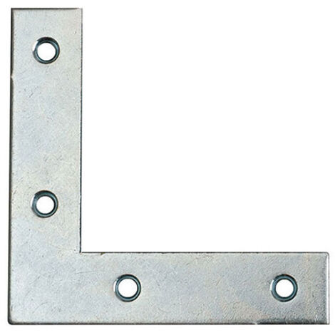 Equerre Plate renfort Bout Carré 50X50X12 Acier zingué