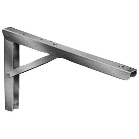 Équerre pliante Multifire 400x270mm – Acier galvanisé – Réglable 70°/80°/90° – Capacité 400 kg – Lot de 2 – Vormann - 152400Z