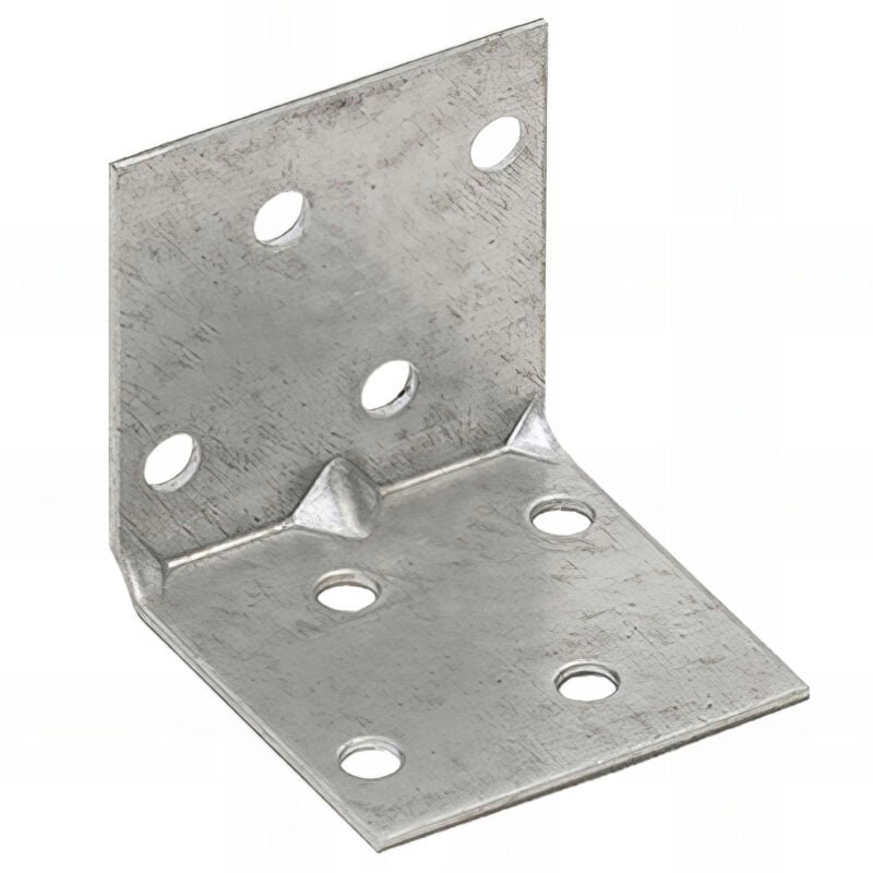 Fixtout - querre renforcée perforée galvanisée - 40 x 40 x 40 x 1,5 mm