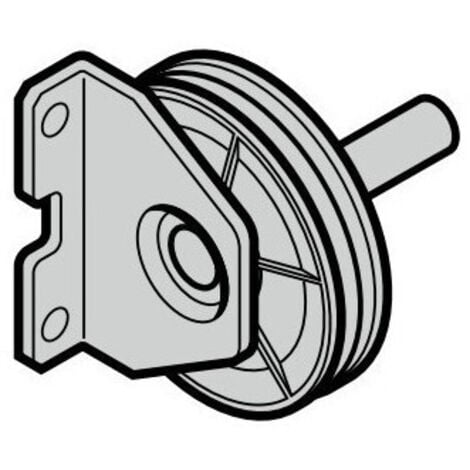 HÖRMANN Equerre renvoi câble avec poulie Ferrure Z et BZ Hormann