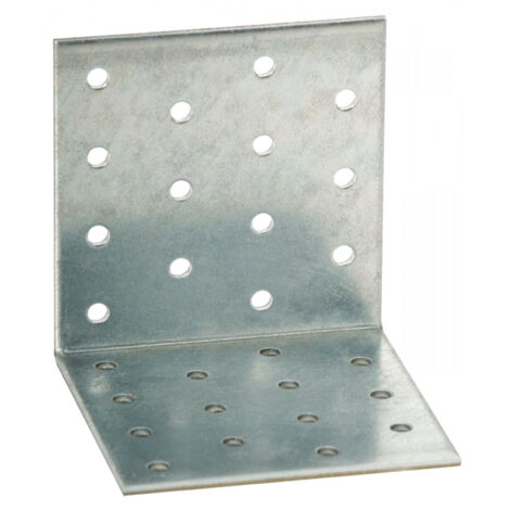 Equerre symétrique perforèes 80x80 - L80 - ep 2,5mm