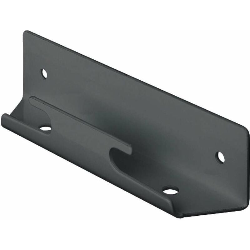 Equerre à visser pour accrocher escabeau pliant en acier anthracite 144 x 30 x 37mm Marchepied Cuisine Salle de bain Crochet Placard Armoire