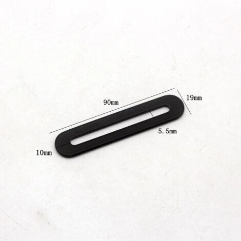 Équerres d’angle en acier inoxydable perforées – 5 pièces, 90 × 19 × 3 mm, noir, pour réparation et assemblage de meubles