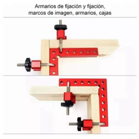 Équerres de Fixation en Aluminium 90°, 12 cm pour Montage Meuble et Travaux Menuiserie