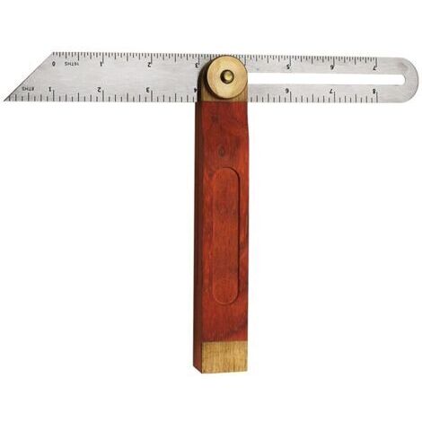 Equerres de Menuisier, Fausse Equerre de Menuisier à Coulisse, Équerre Angle Ajustable, Rapporteur D'angle Réglable, Équerre Multifonctionnelle en T, Équerres de Charpentier,Réglable E