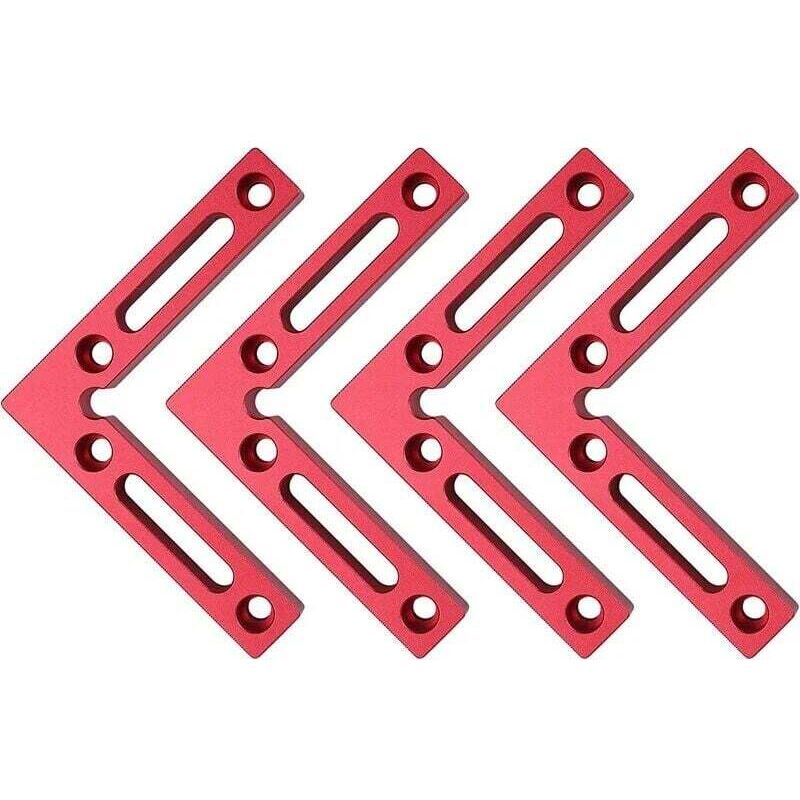Euritecsa - querres de Positionnement à 90 Degrés en Alliage d'Aluminium 4,7'x 4,7' Pince d'angle type l 90°Pinces à Angle Droit pour Tiroirs