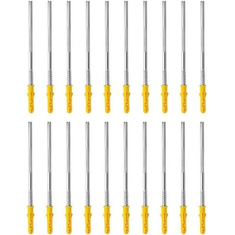 Équerres murales invisibles pour étagères – Lot de 20 supports robustes et discrets en acier galvanisé, fixation murale sans vis apparente