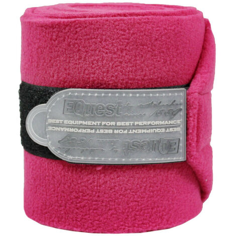 EQuest Alpha Fleece Bandage für Pferde, 4er Set - Viola Red