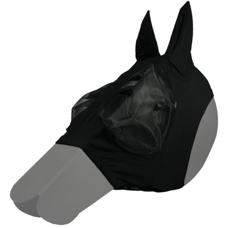 EQuest Fliegenmaske Flexi Fly Guard Mesh, schwarz - Full