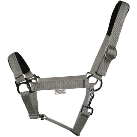 EQuest Halfter Regular Plus aus Polypropylen, grau - L / Warmblut / Full