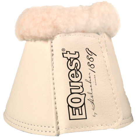 EQuest Hufglocke Soft für Pferde, 2er Set - Champagner/Natur, M
