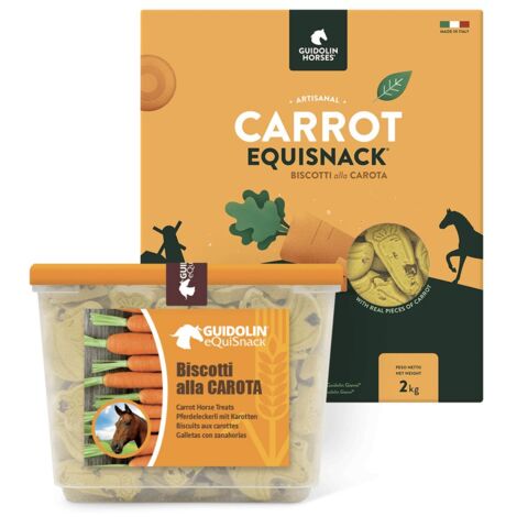 Equi Snack carota 700 g: Equi Snack biscuits pour chevaux de carotte 2,5 kg pratique et format refermable