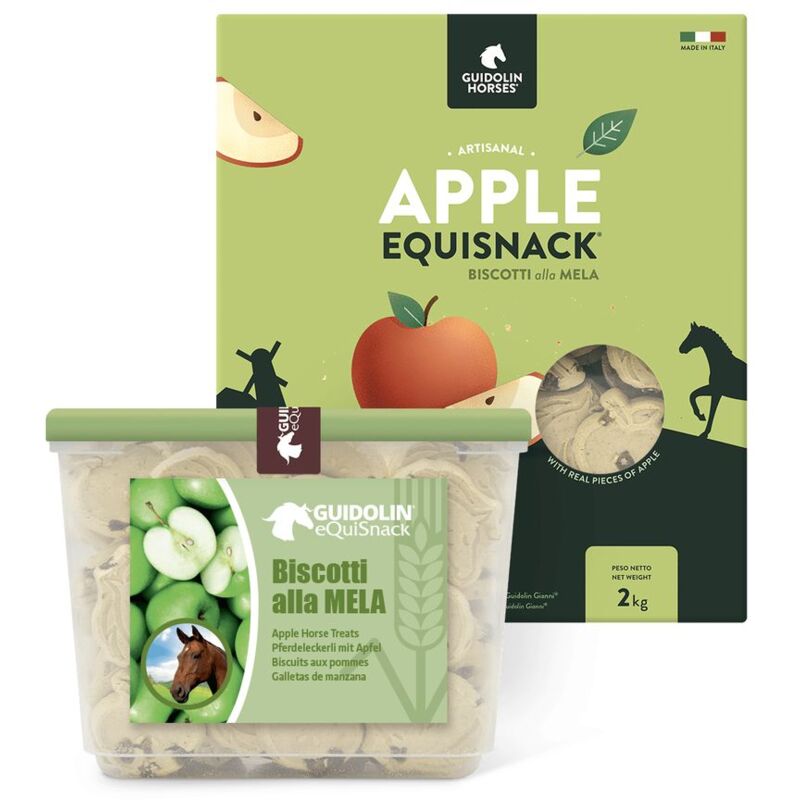 Equi Snack mela 2 kg : Equi Snack biscuits pour chevaux aux pommes format pratique et refermable Equi Snack mela 2 kg : Equi Snack biscuits pour chevaux aux pommes format pratique et refermable
