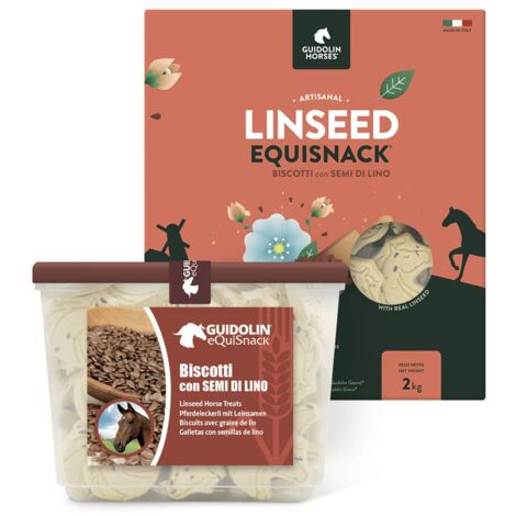 Equi Snack semi di lino 700 g: Equi Snack biscuits pour chevaux avec graines de lin pour la digestion et l'éclat du format pratique et refermable