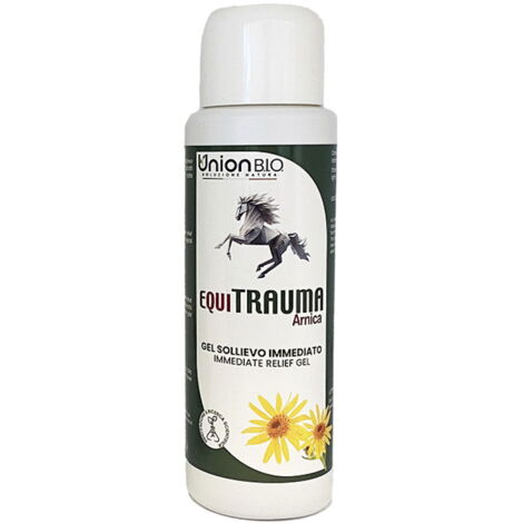 EQUI TRAUMA Gel naturale all’Arnica utile per defaticare muscoli, tendini e articolazioni post lavoro per cavalli 250 ml