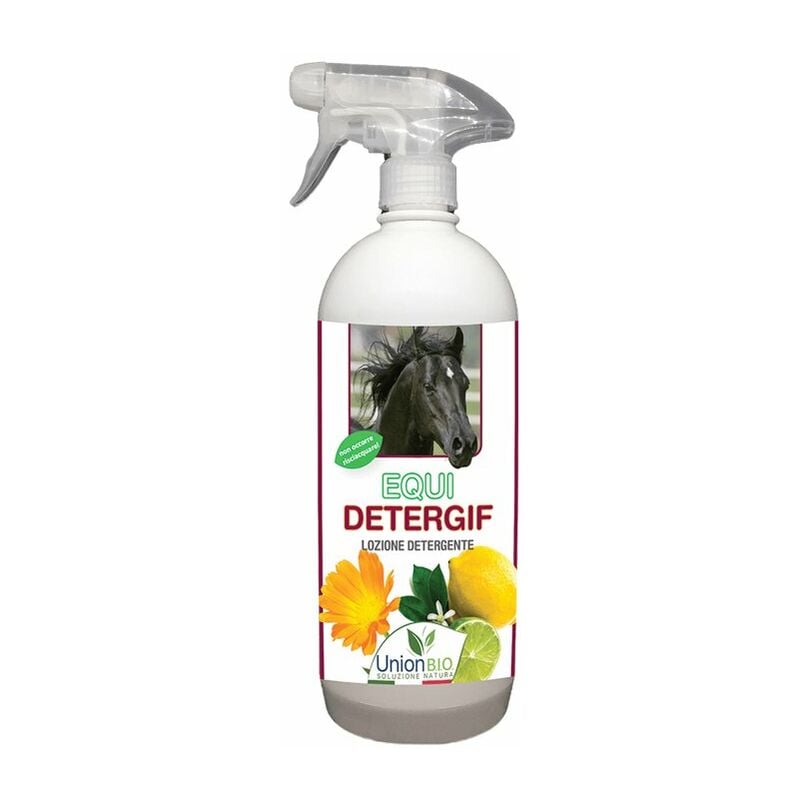 EQUIDETERGIF shampooing sec pour chevaux au parfum d'agrumes 1 litre