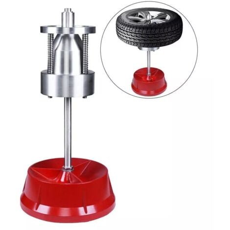 NECHE Equilibradora manual de ruedas y neumáticos para automóvil, equilibradora portátil con dispositivo de centrado para automóviles, camiones, furgonetas y bicicletas.