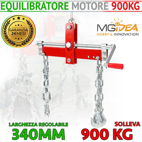 EQUILIBRATORE SOLLEVATORE BLOCCO MOTORE AUTO 900KG OFFICINA GRU GARAGE MONTAGGIO