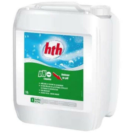 Traitement pH moins pour piscine HTH - 10L