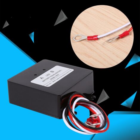 Équilibreur de Batterie HA01 pour Système Solaire - Equaliseur de Batteries Plomb 12V avec Protection Polaire Inverse et Connexion en Longue Durée