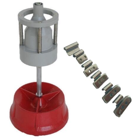 Equilibreuse de Roue Manuelle Portable + 150 Plombs Masses à Frapper Alu / Aluminium 5-30g