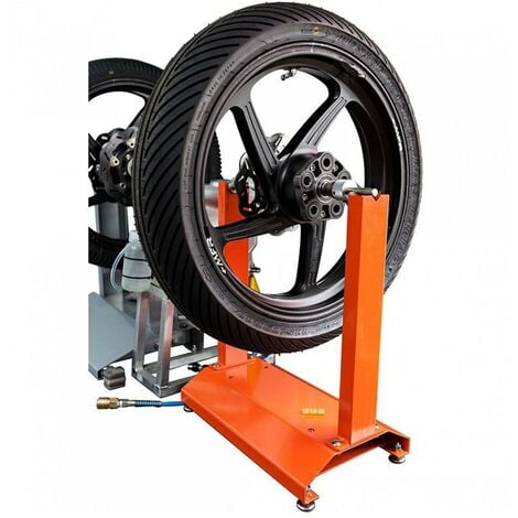 Équilibreuse manuelle pour pneus et jantes motos - Rouge