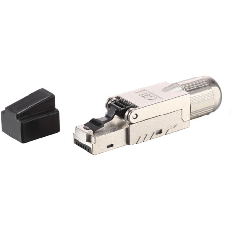equip 121172 connecteur RJ-45 noir acier inoxydable