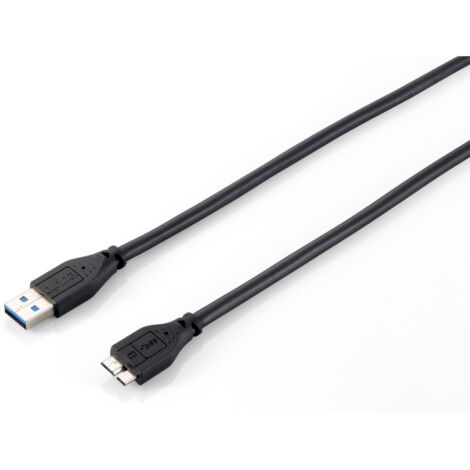 Equip 128397 câble USB USB 3.2 Gen 1 (3.1 Gen 1) 1,8 m USB A Micro-USB B Noir