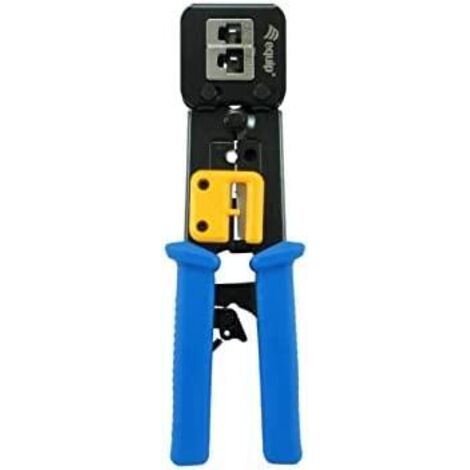 Equip 129410 Pince à sertir noir bleu jaune réseau