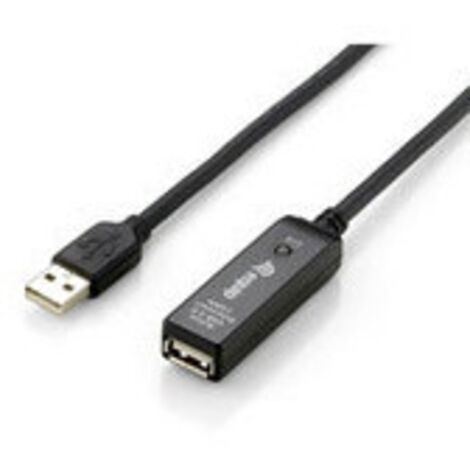 equip 133311 USB 2.0 Kabel Schwarz 15 Meter