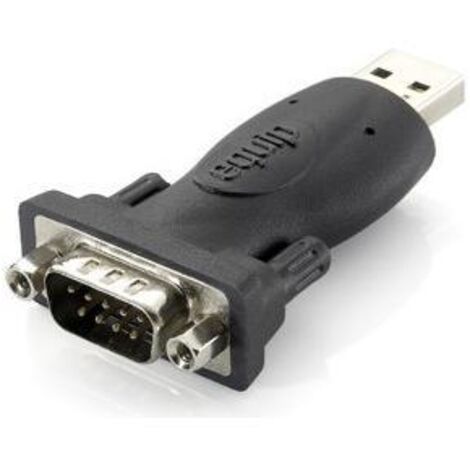 Equip 133382 changeur de genre de câble USB A RS-232 Noir