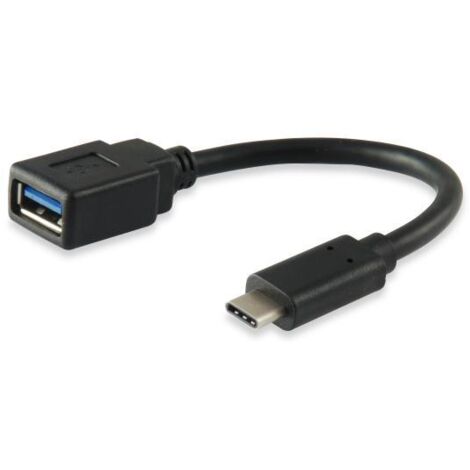 Equip 133455 cavo USB USB 3.2 Gen 1 (3.1 Gen 1) 0,15 m USB C USB A Nero
