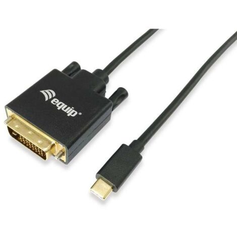 equip 133468 câble vidéo USB type-C DVI-D noir 1,8 m